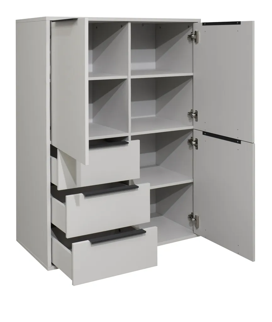 Highboard 3-trg., detail