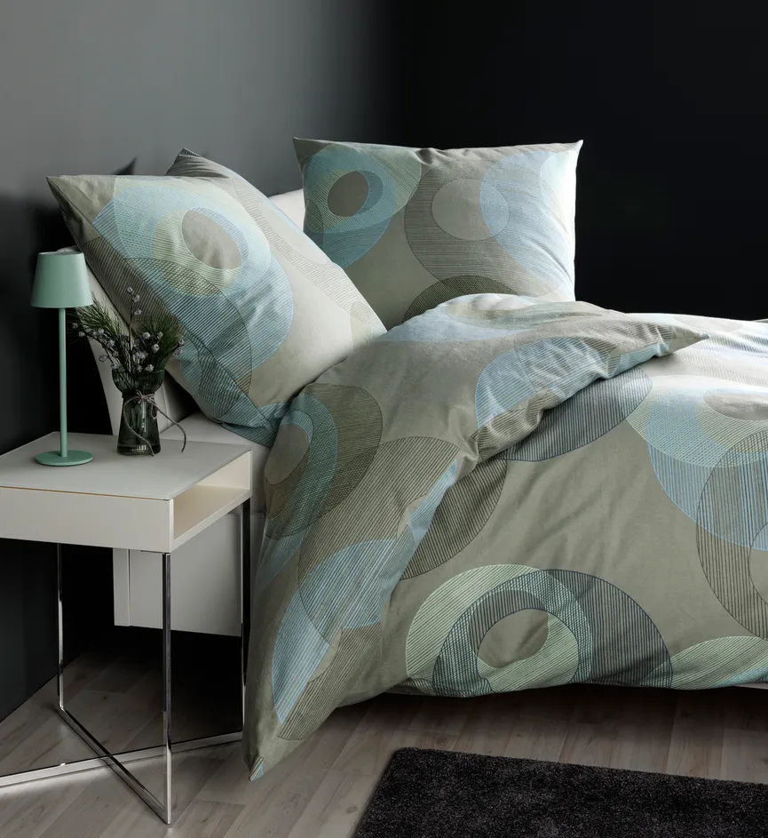 Satin-Bettw.Palermo 135x200 milieu