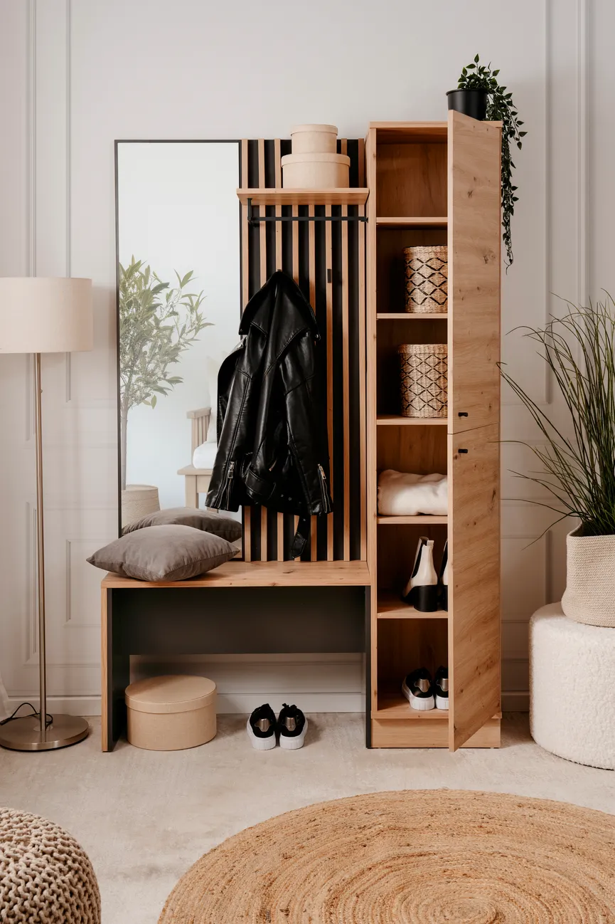 Kompaktgarderobe detail