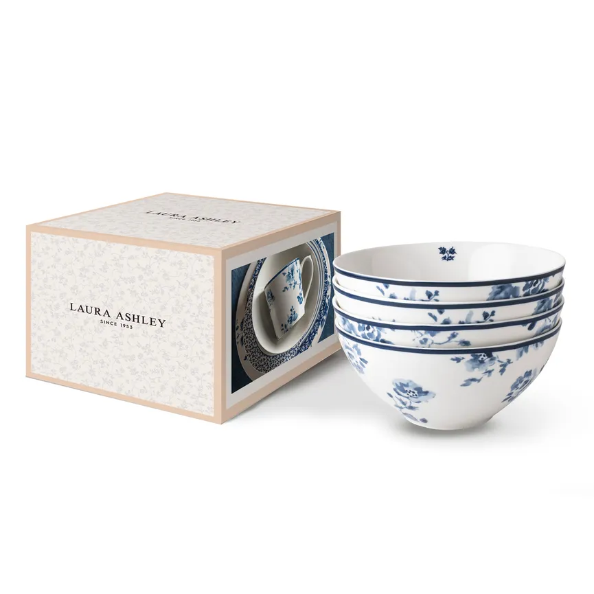 Müslischalen Rose 4tlg. detail