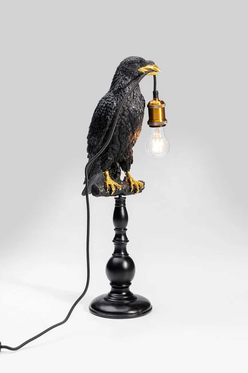 Tischleuchte "Sitting Crow" detail