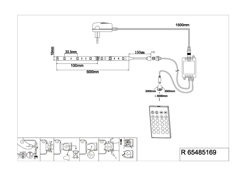 LED-Stripe 5m detail