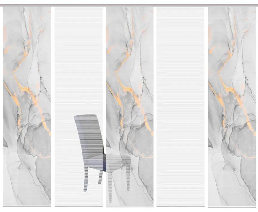 Schiebewand 5-er Set Marmosa detail