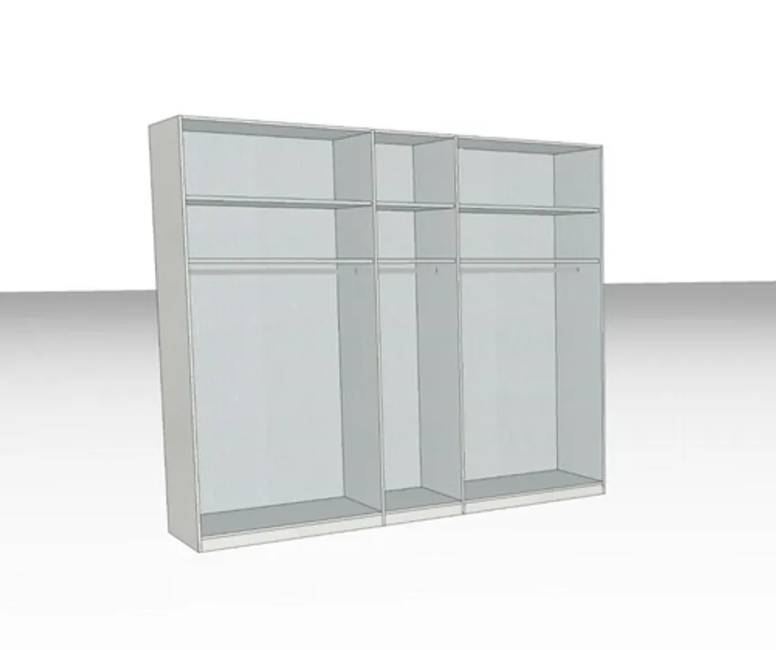 Drehtürenschrank 5-trg. detail