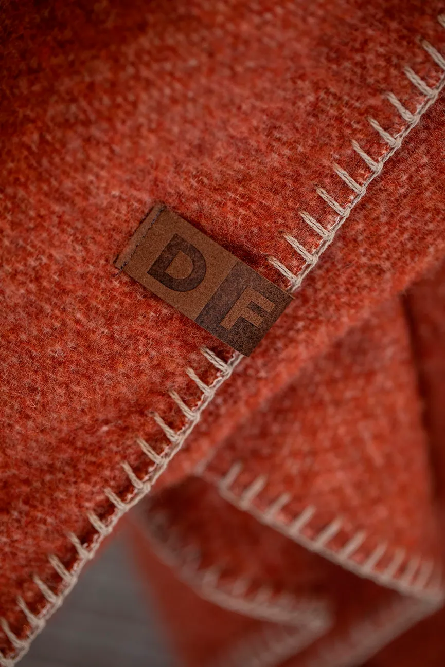 Wolldecke Merano "uni" detail