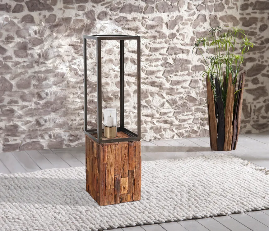 Kerzenständer mit Glas detail