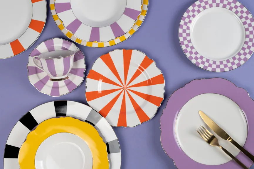 Frühstücksteller "Harlequin" milieu