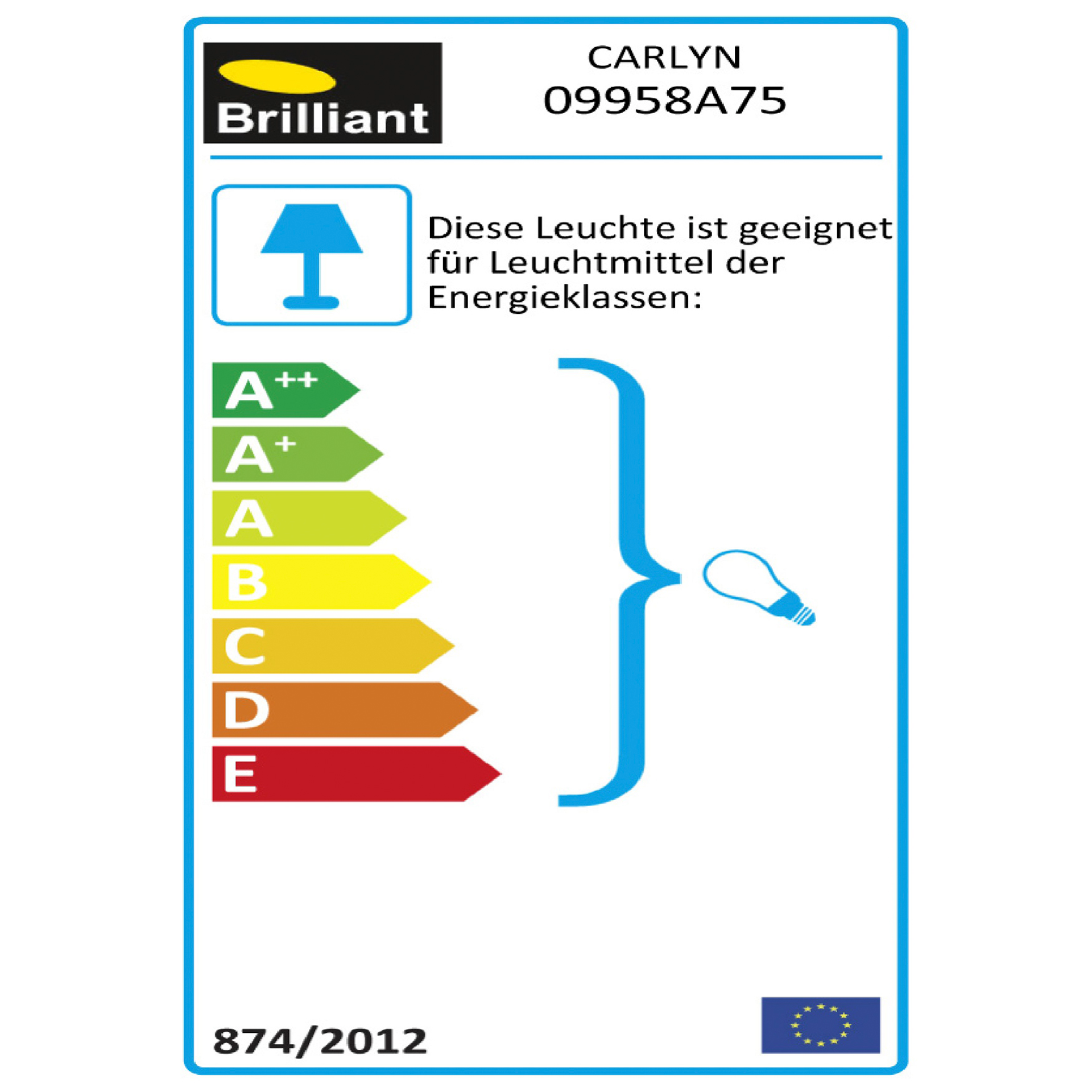 Stehleuchte "Carlyn" energielabel