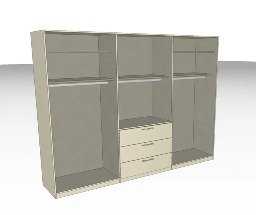 Drehtürenschrank 6-trg. detail