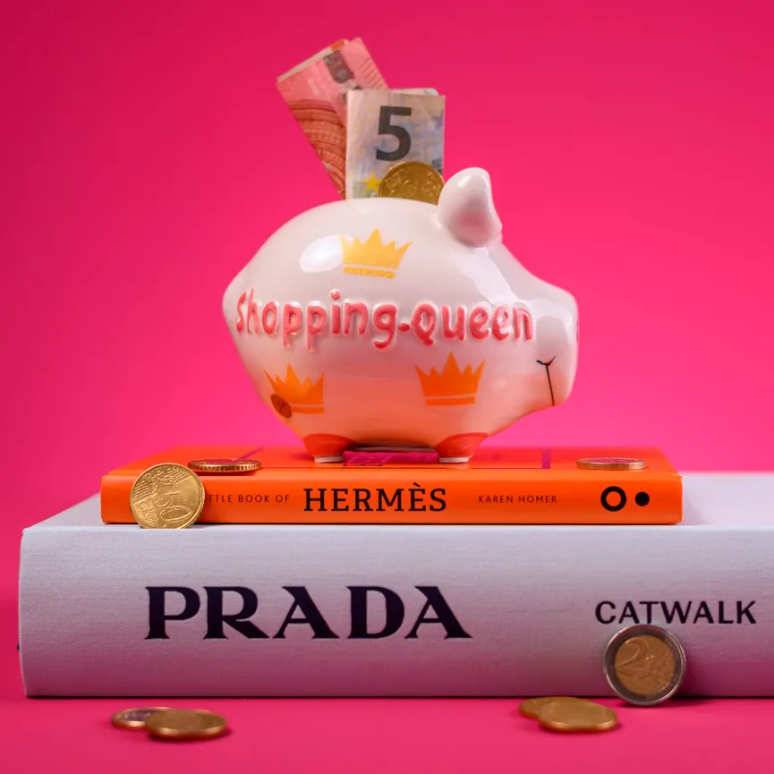Sparschwein "Shopping Queen" milieu