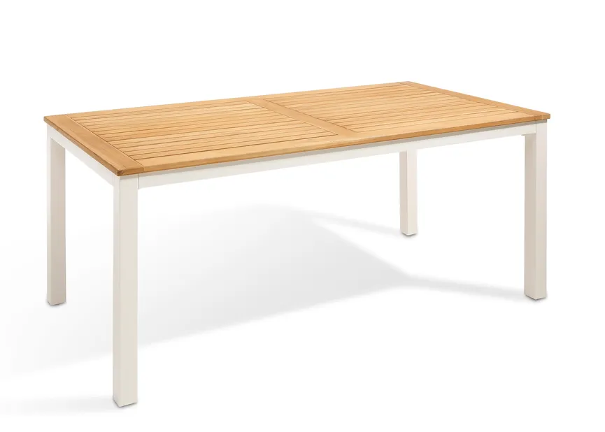 Tisch Teak weiss hauptaufnahme