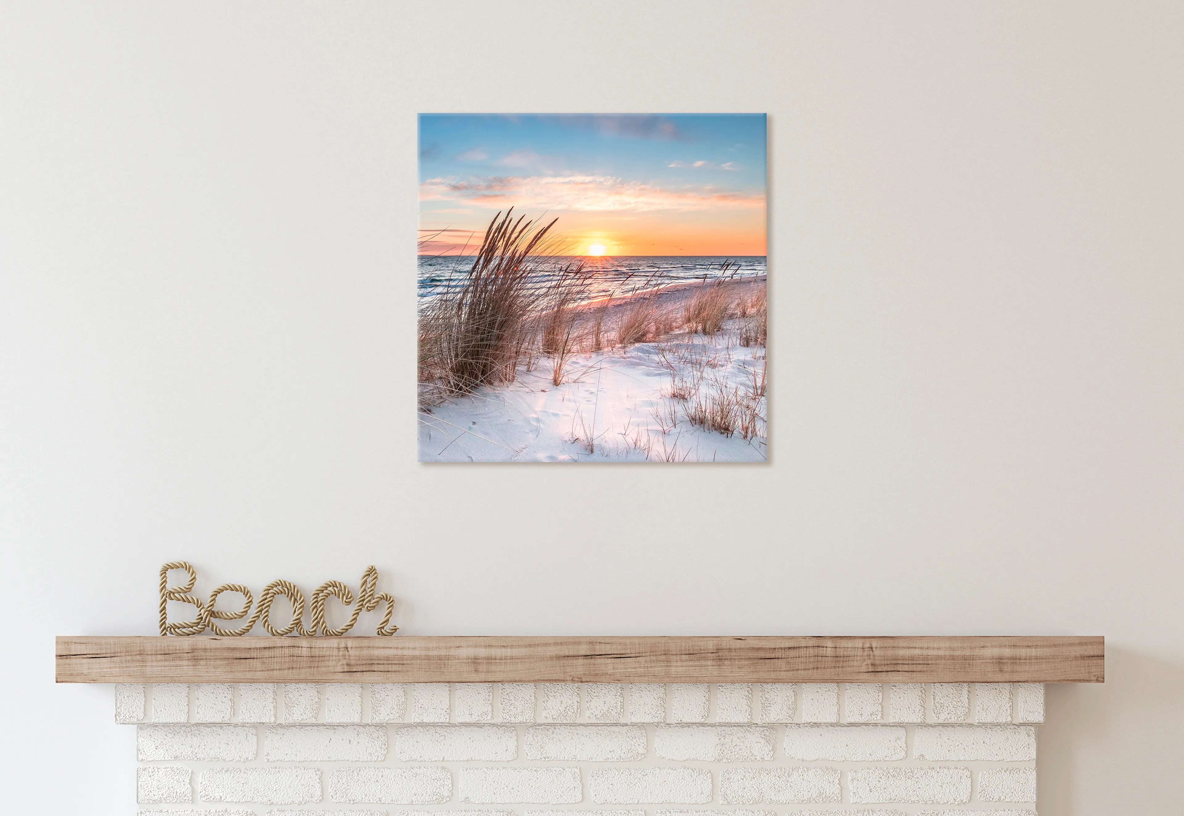 Wandbild 55 x 55 cm Beautiful Sunset VIII