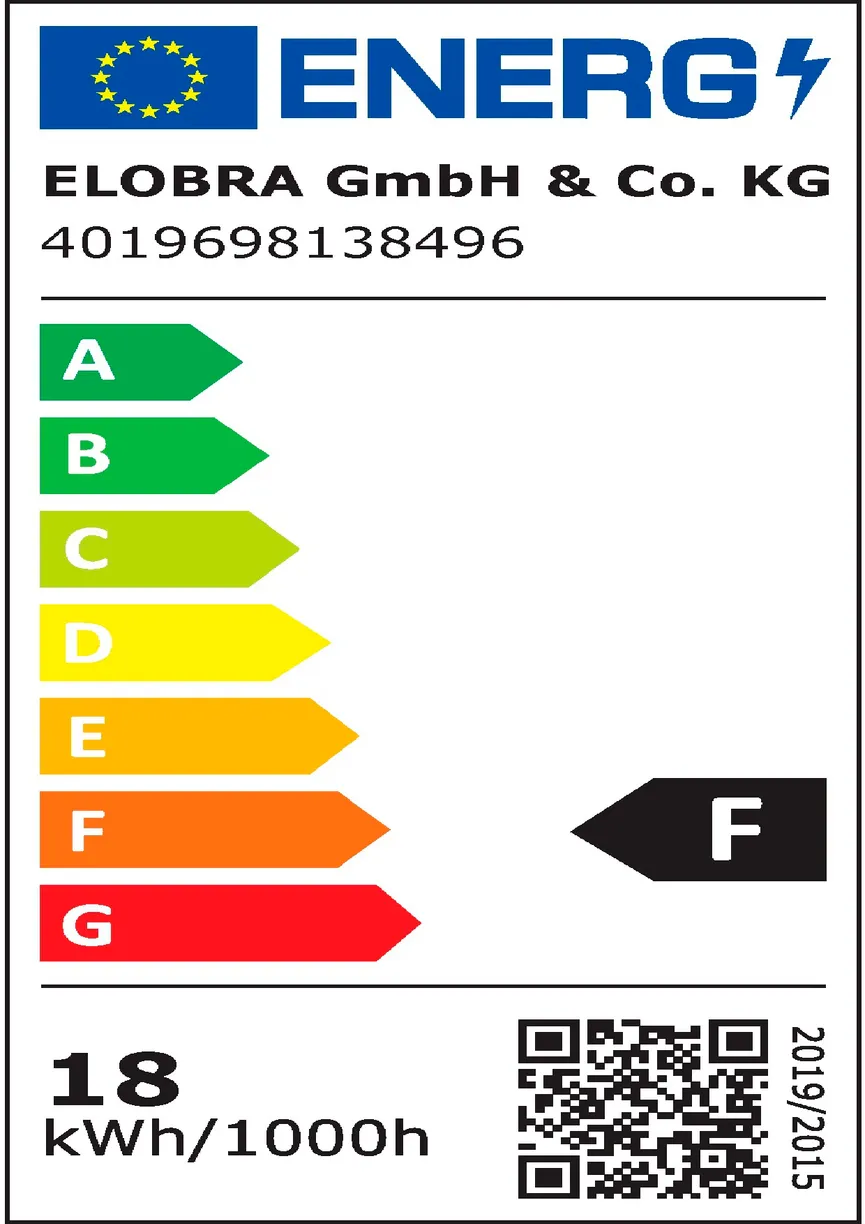 Pendelleuchte "Colombia" energielabel