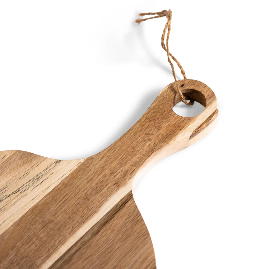 Servierbrett mit Seil Akazie detail