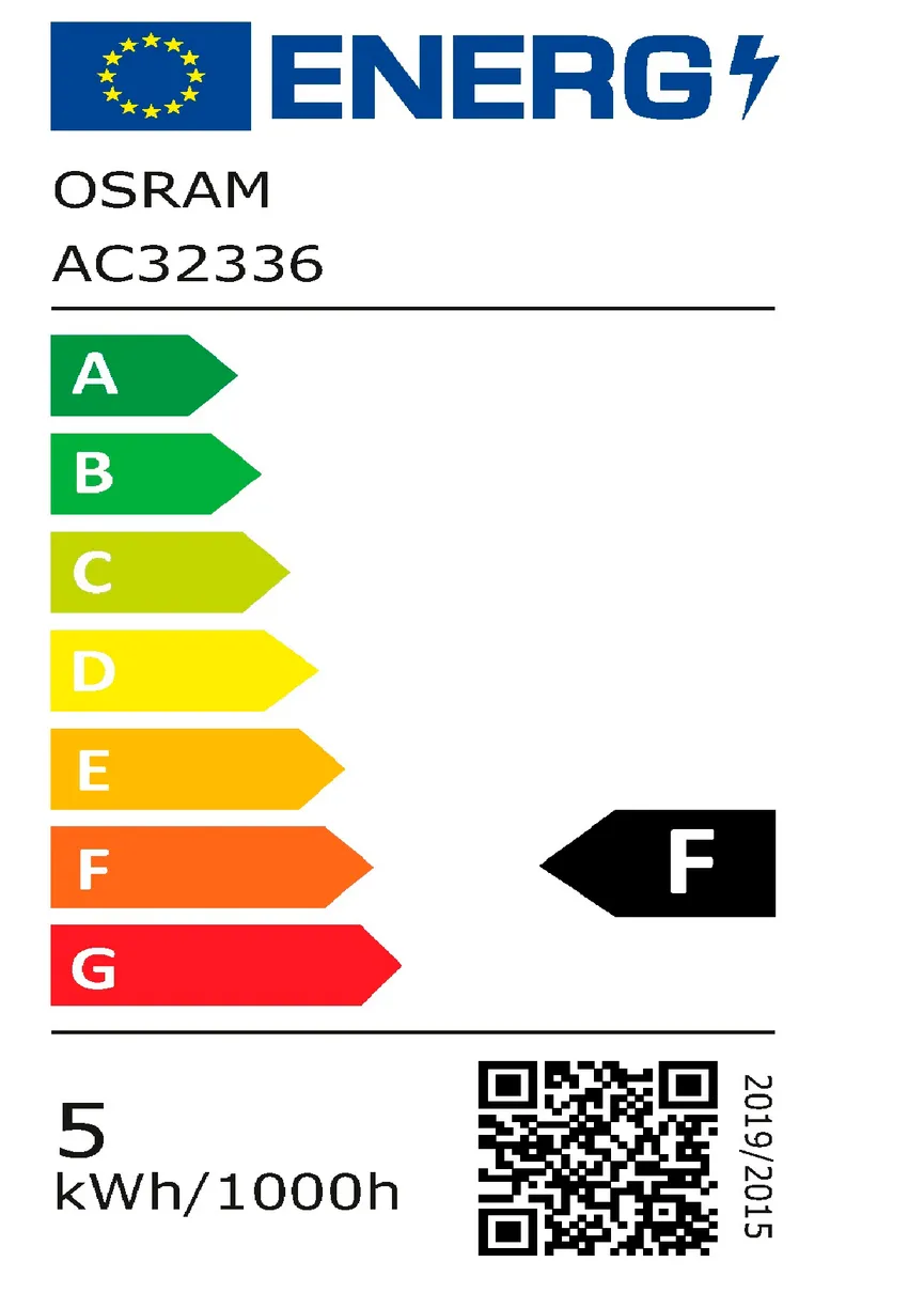 E14/4,8 Watt LED Kerze dimmbar energielabel