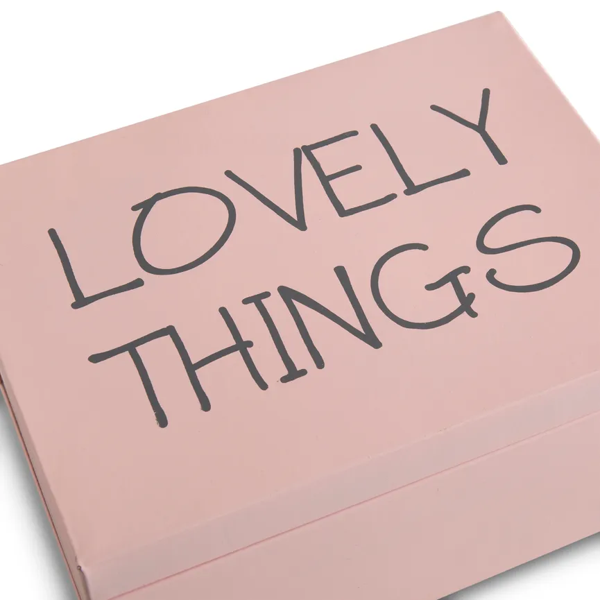 Kiste "Lovely Things" rosa detail