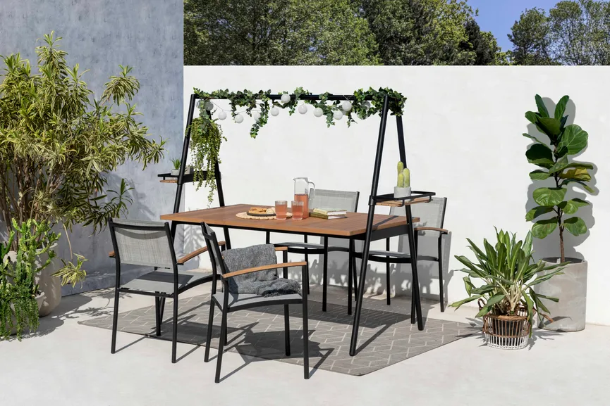 ** Tipi Tisch 156x90 schwarz milieu