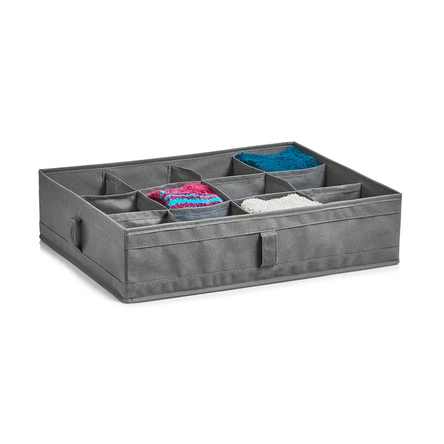 Aufbewahrungsbox grau detail