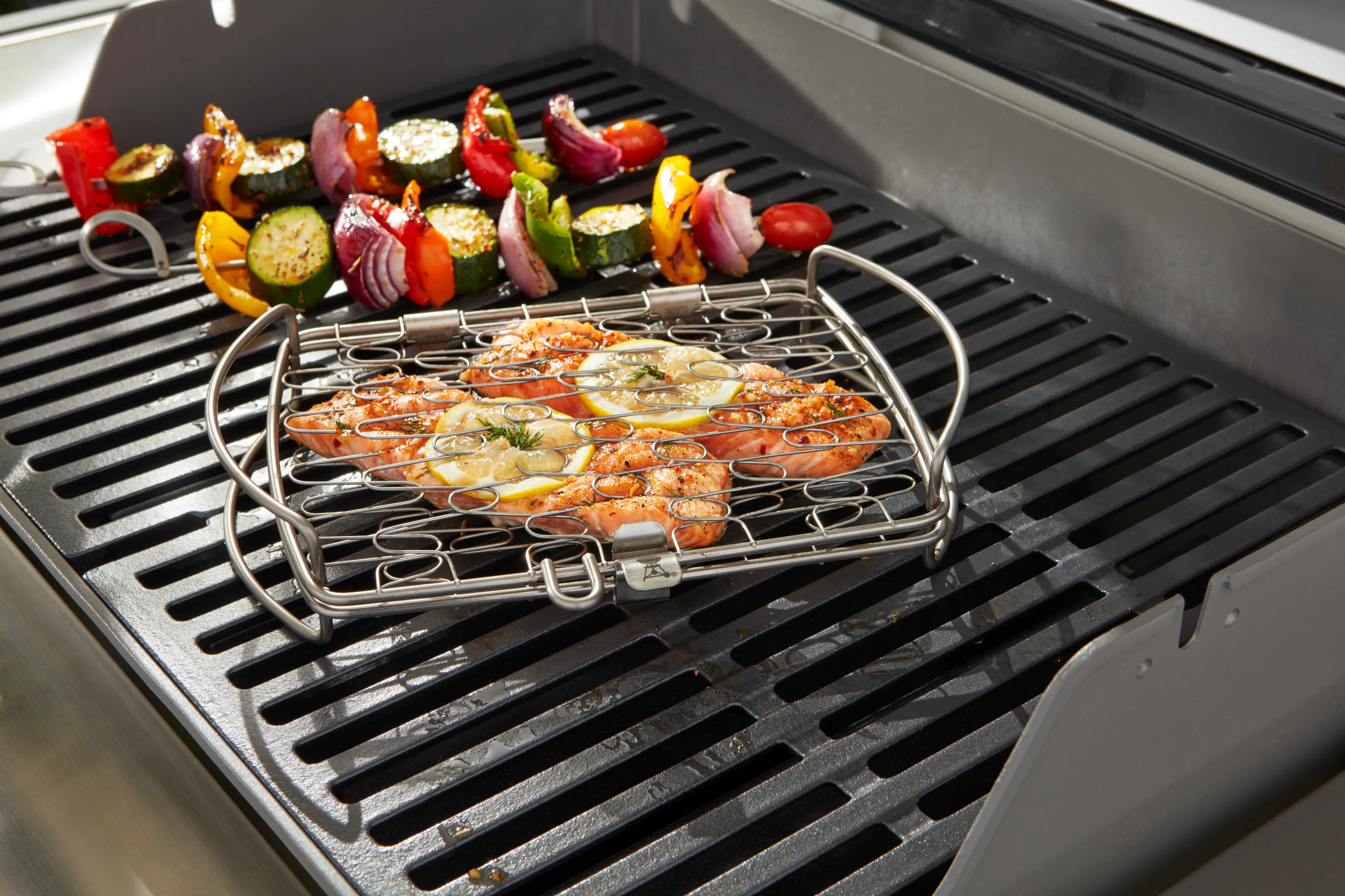 Grillkorb  Fisch-und Gemüsehalter klein