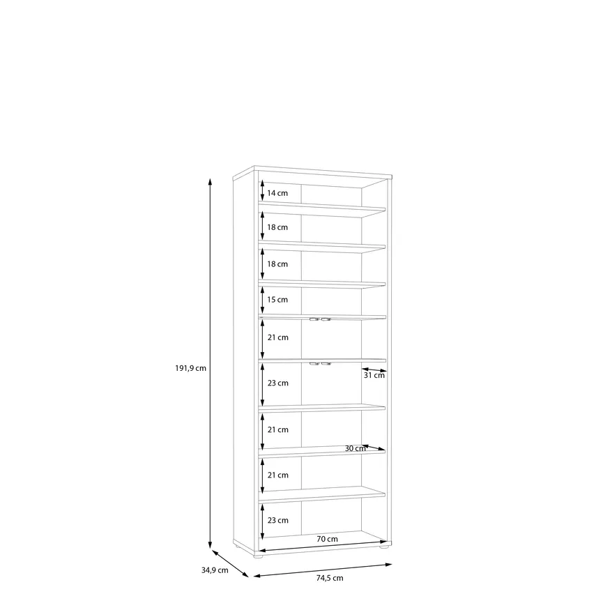 Garderobenschrank 4T detail