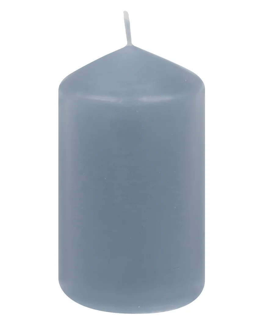 Stumpenkerze rauchblau hauptaufnahme