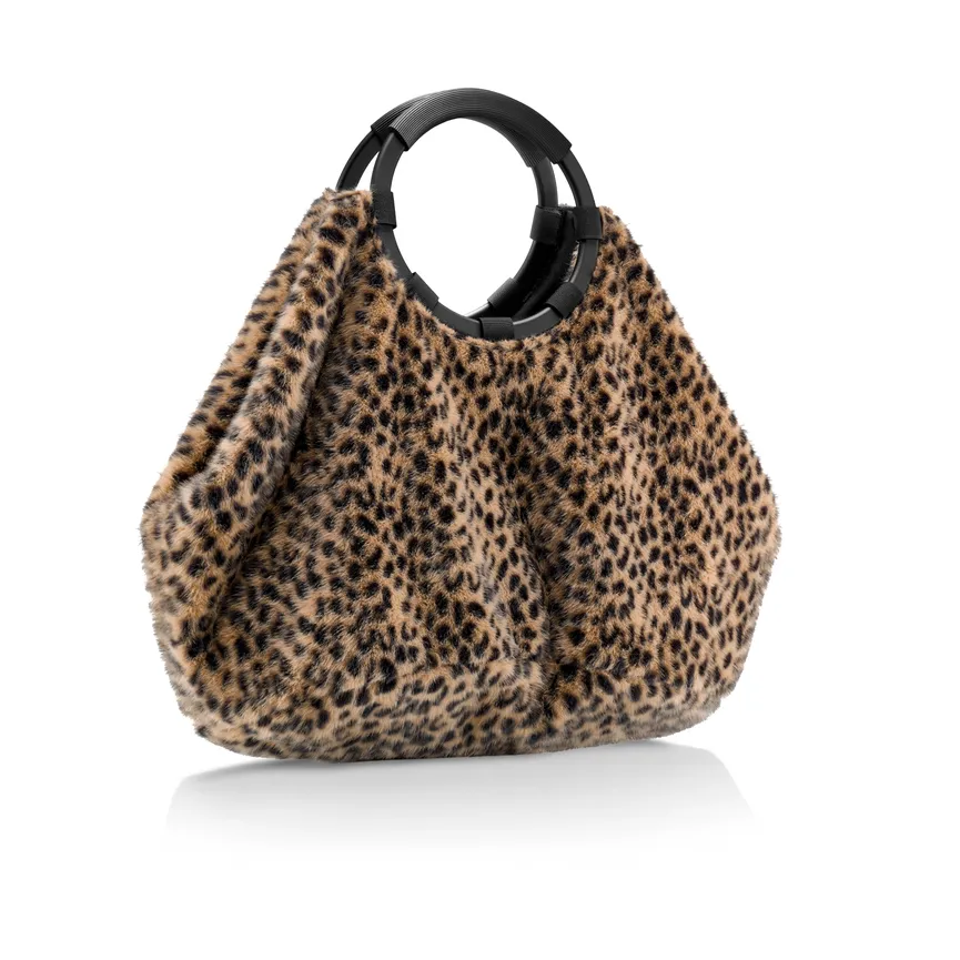 Loopbag Hobo "leo fake fur" detail