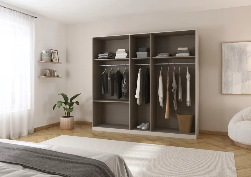 Drehtürenschrank 5-trg. detail