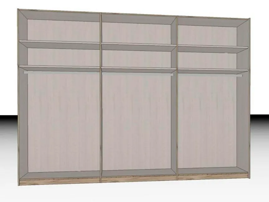 Schwebetürenschrank 2-trg. detail