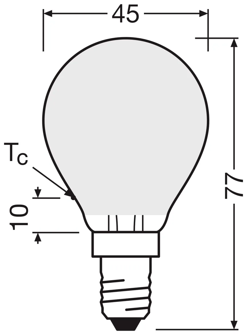 E14/4W LED Birne detail