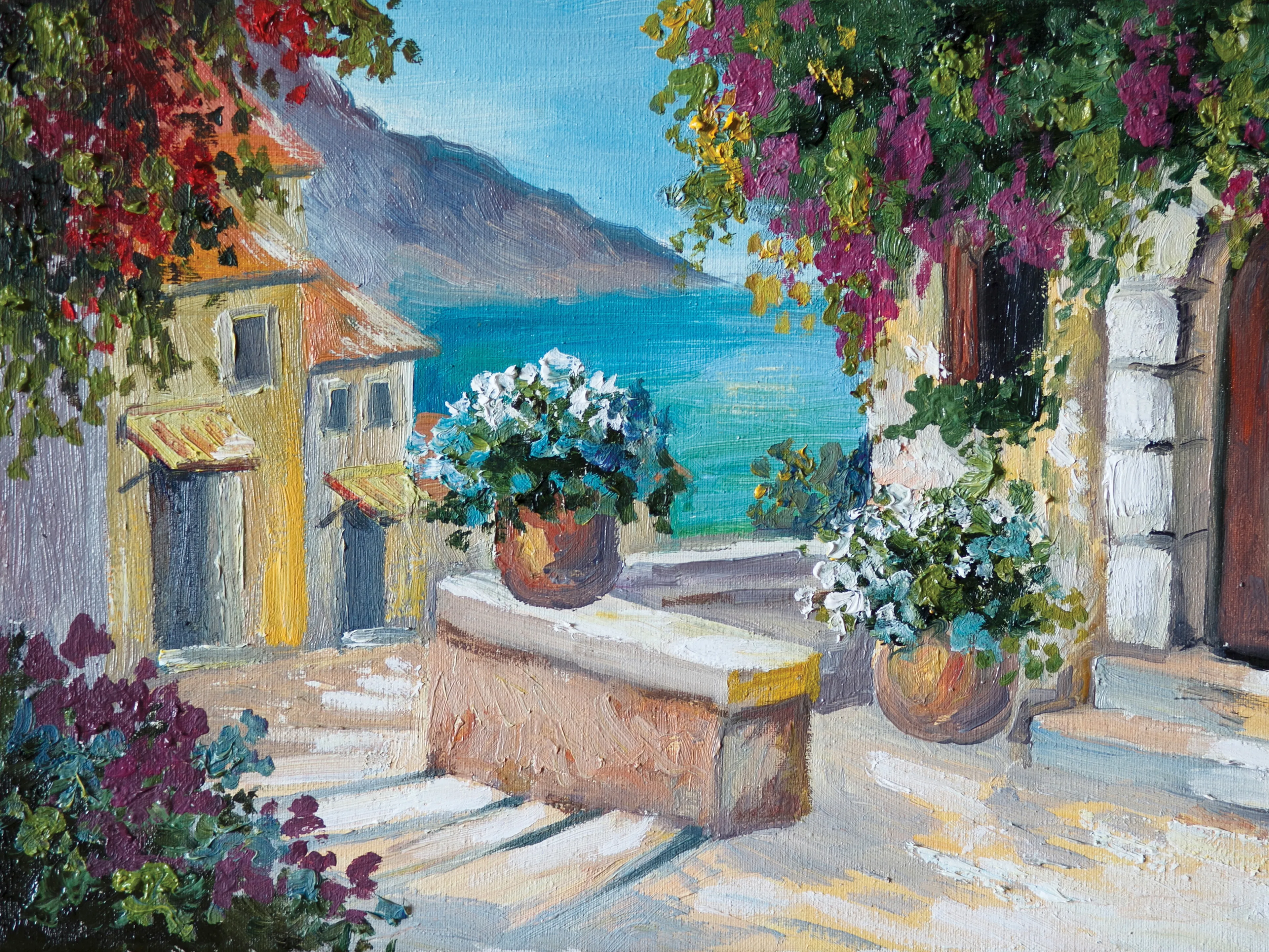 Wandbild 30 x 40 cm Mediterranean View I
