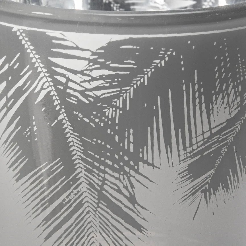 Windlicht "Palmblatt" S weiß material_farbe