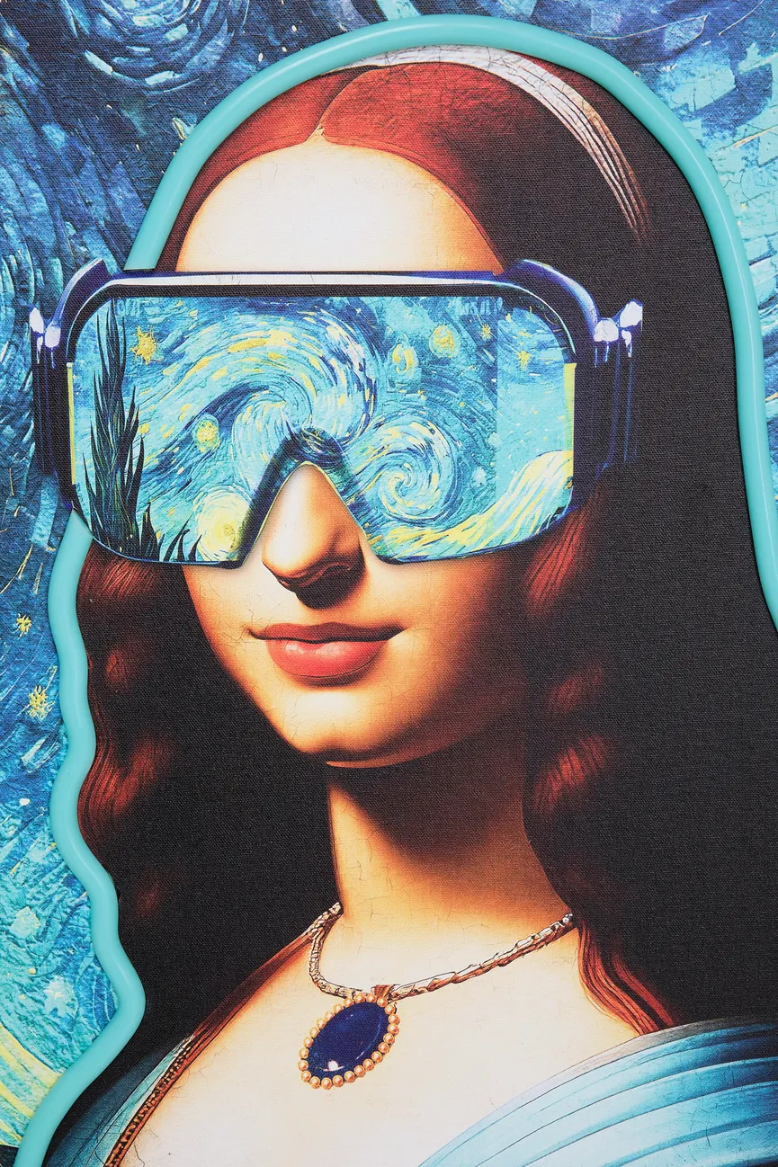 LED-Bild "Art Lady" detail