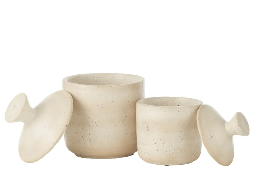 Vorratstopf "Olina" creme detail