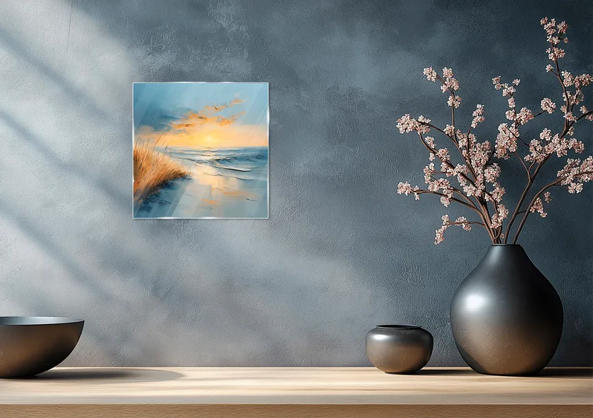 Glasbild "Atmospheric Beach I" milieu