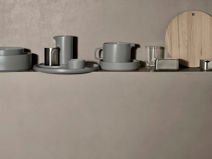 Suppenteller "Pilar" pewter milieu