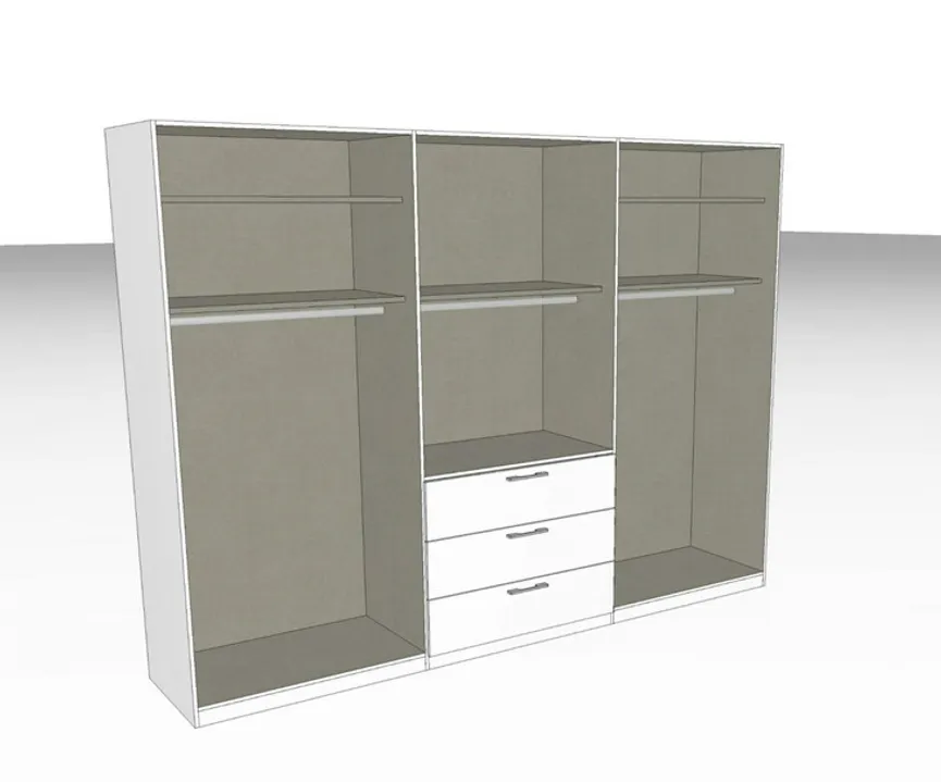Drehtürenschrank 6-trg. detail