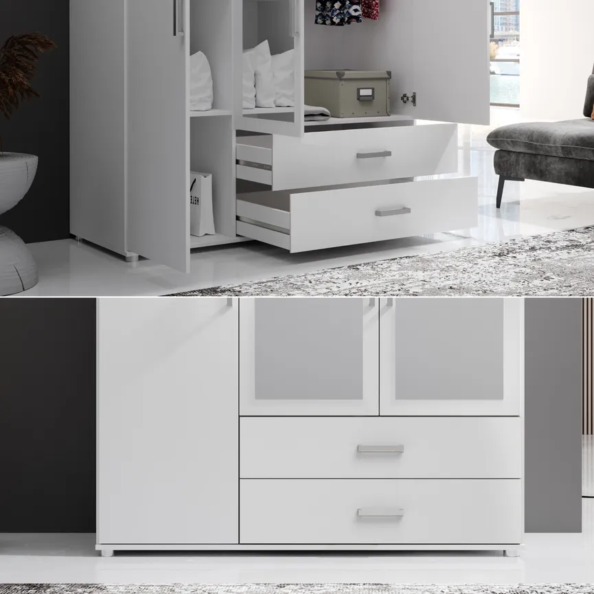 Drehtürenschrank 3-trg. detail