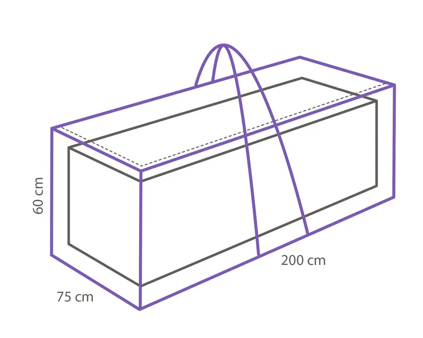 Tasche für Loungekissen detail