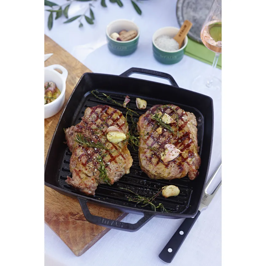 Grillpfanne 28 cm quadratisch milieu