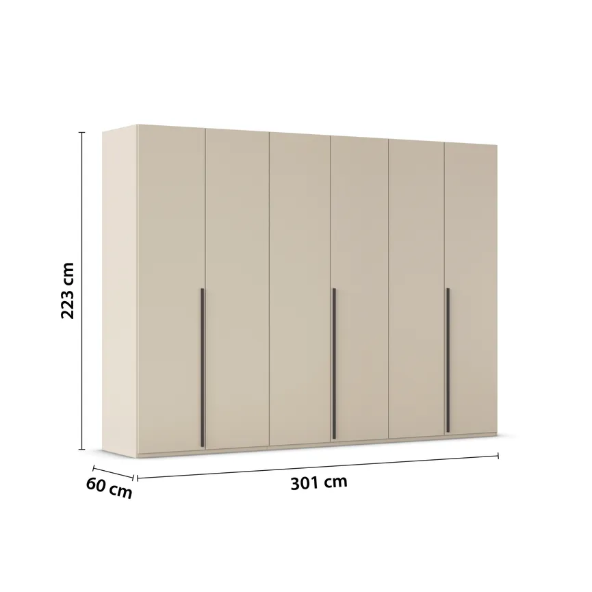 Drehtürenschrank 6-trg. detail