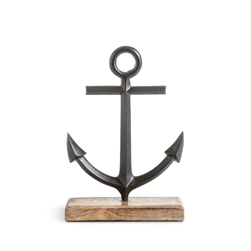 Figur "Anker" schwarz detail