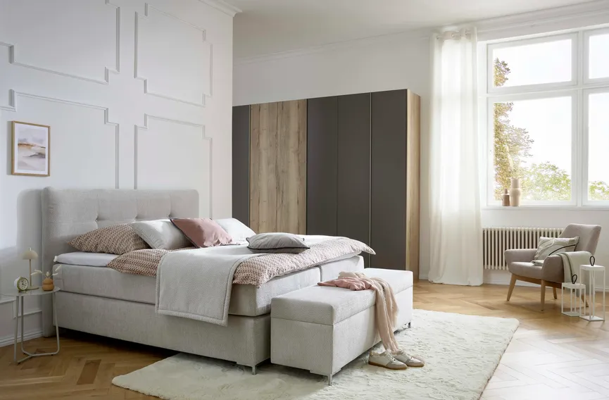 Boxspringbett Basic milieu