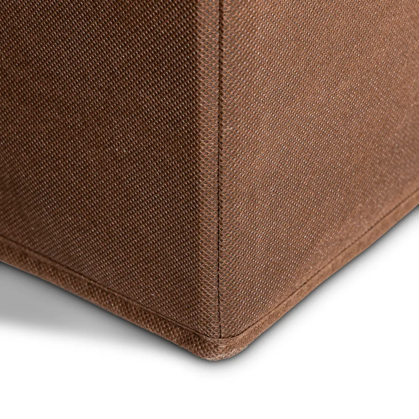 Aufbewahrungsbox dunkelbraun detail