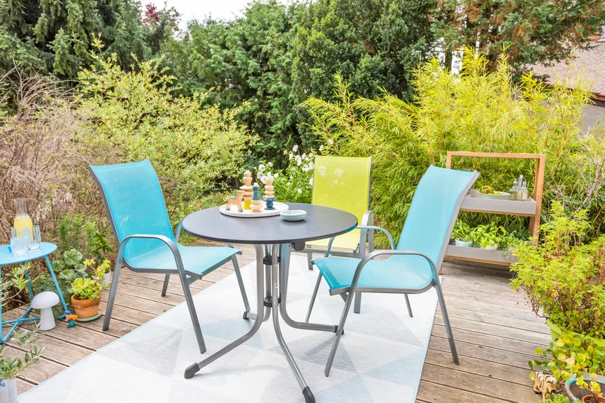 Klapptisch Graphit detail