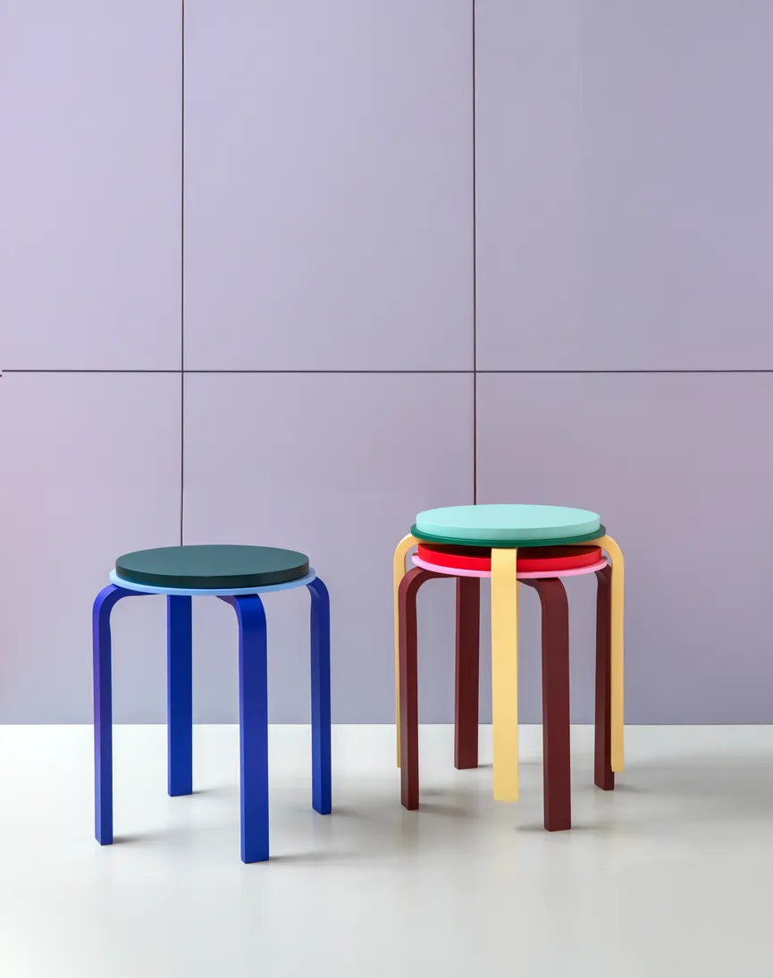 Hocker "Max" yellow milieu
