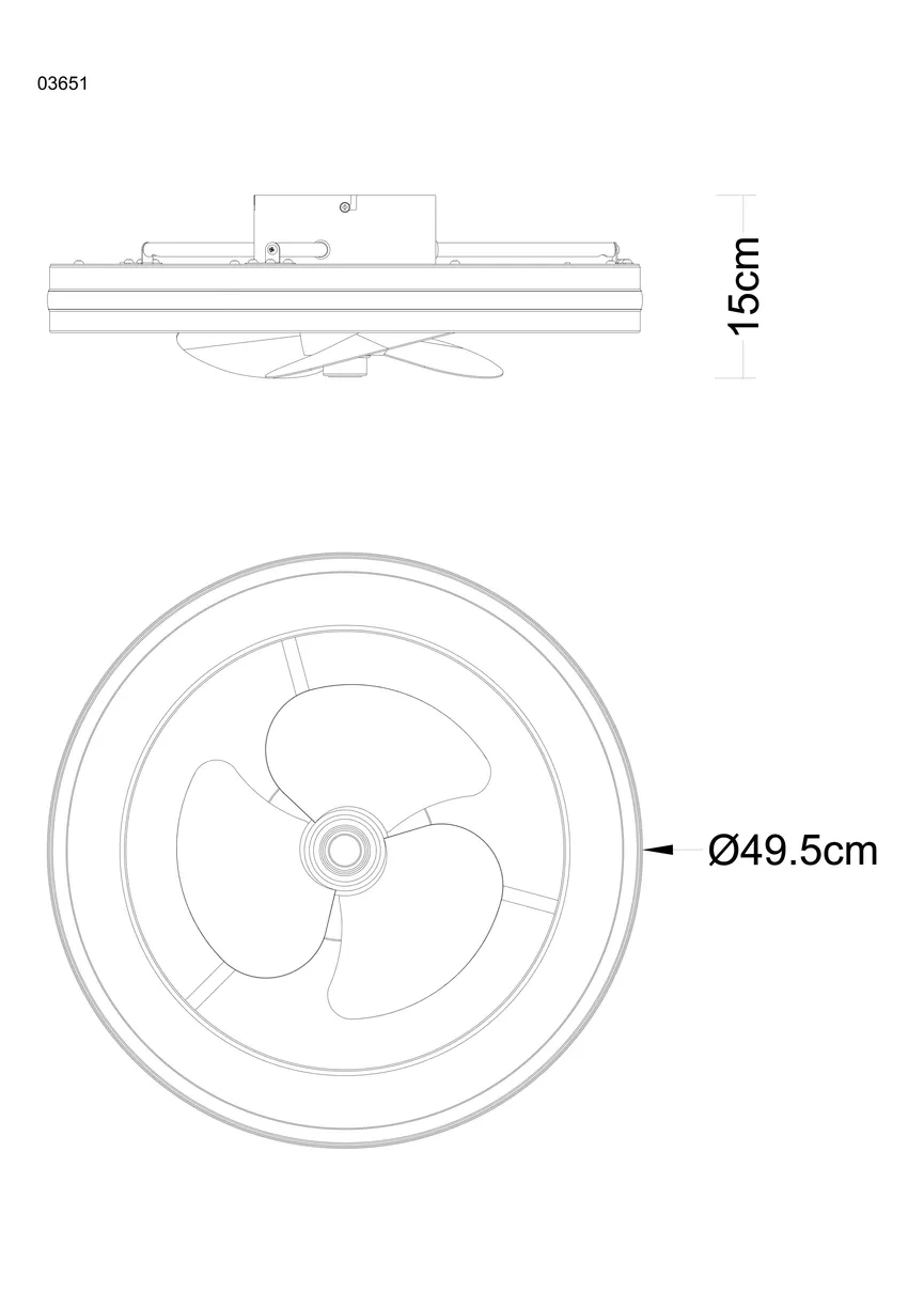 Deckenventilator "Gatian" detail