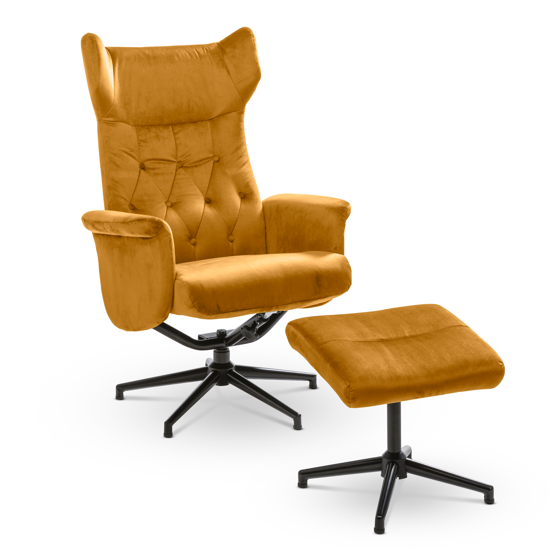 Sessel mit Hocker
