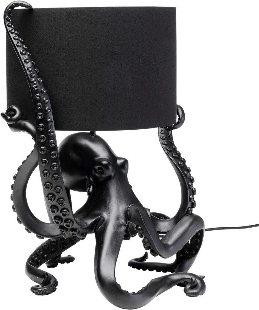 Tischleuchte "Octopus schwarz" detail