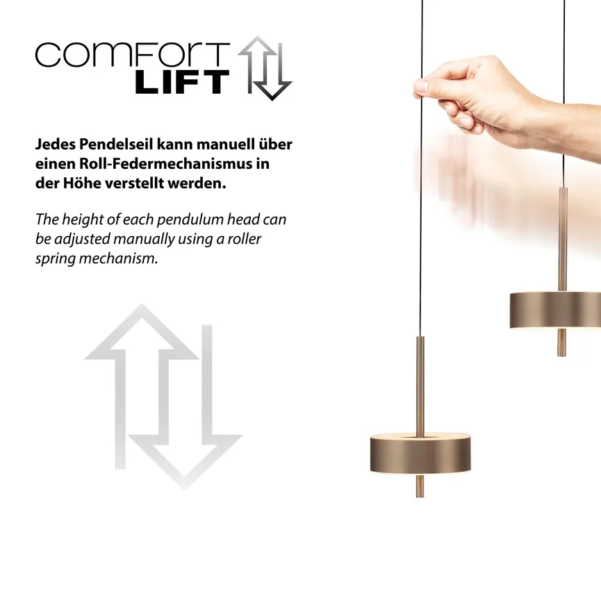 Pendelleuchte "Q-Rotate" detail