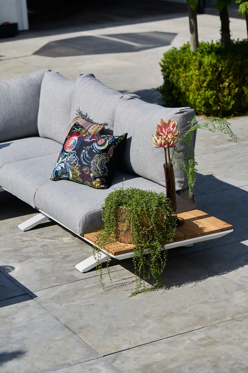 ***Lounge klein White/SoftGrey detail